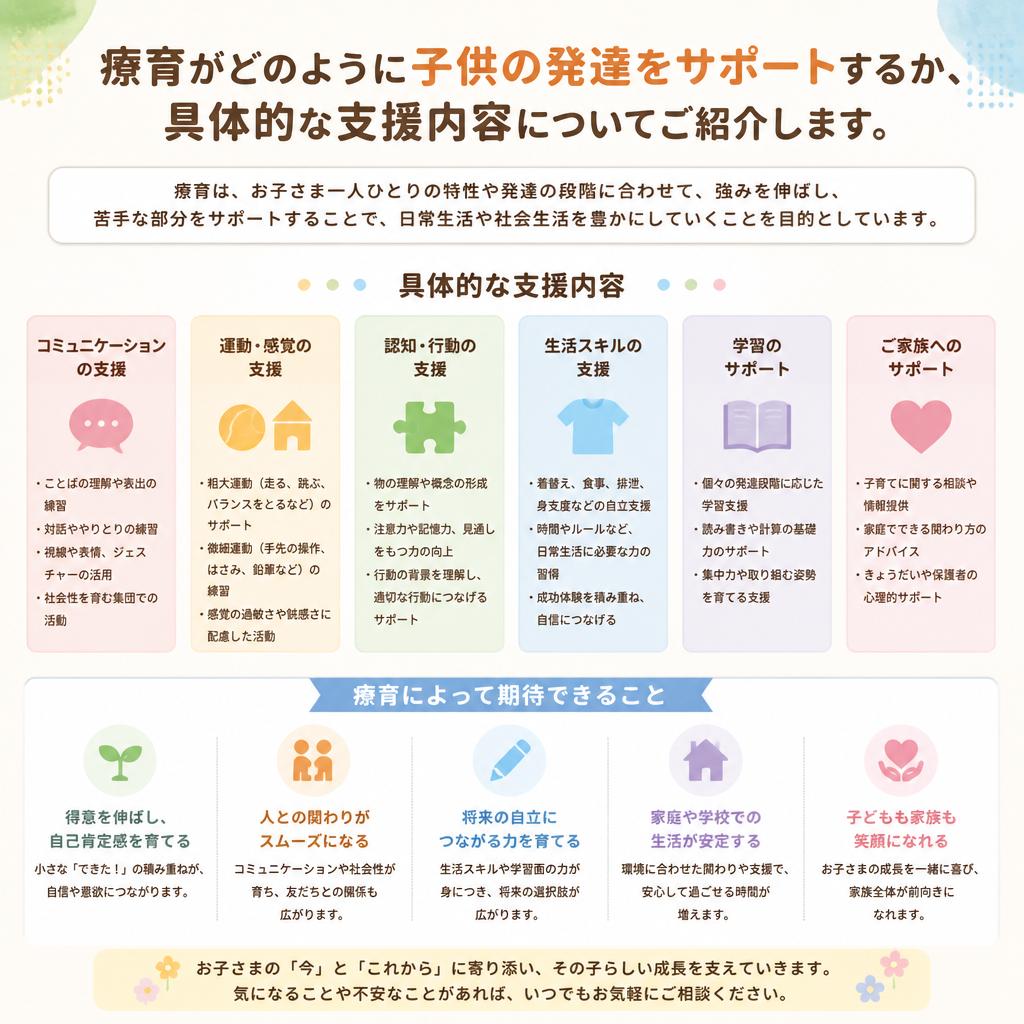 療育の重要性と支援内容