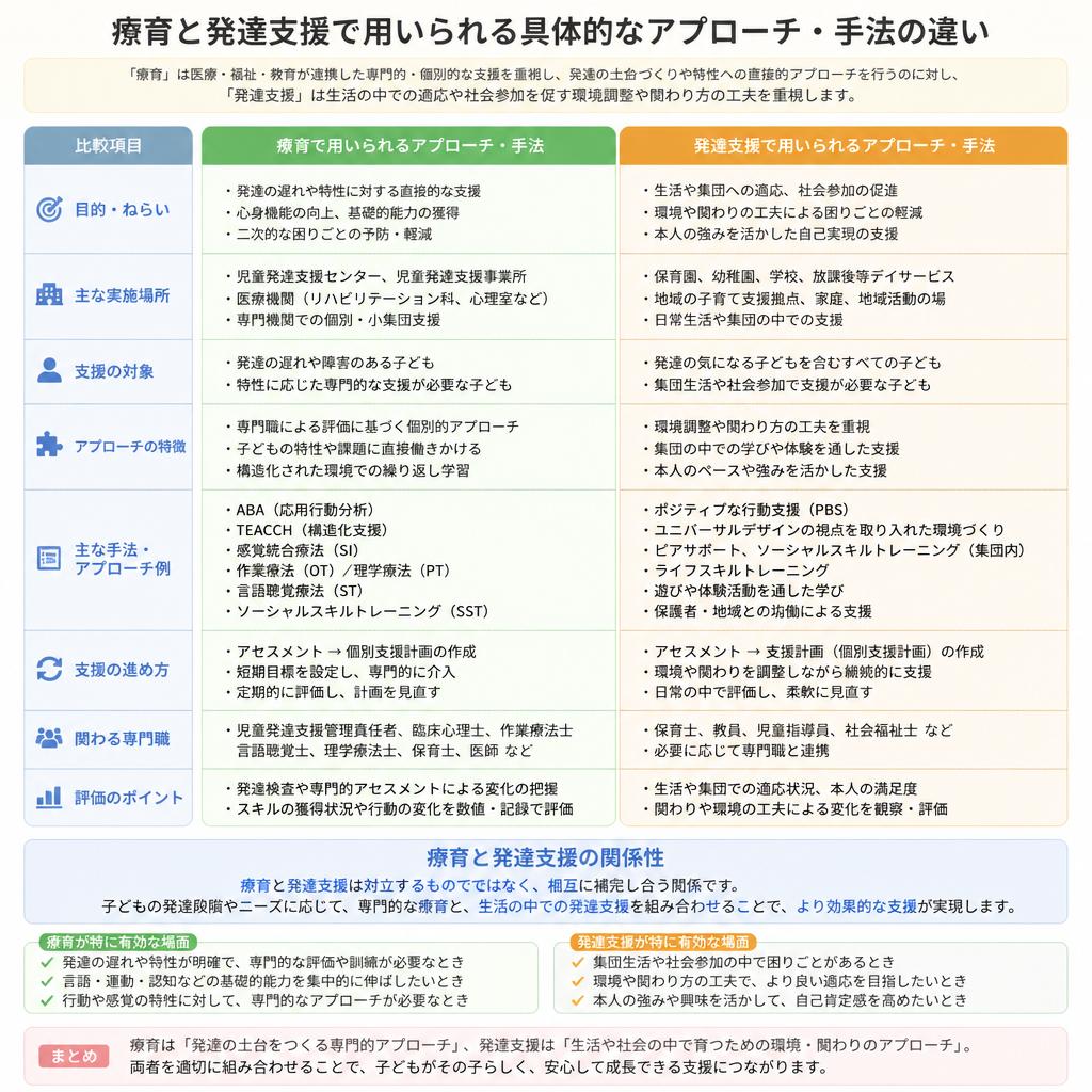 4. アプローチの違い