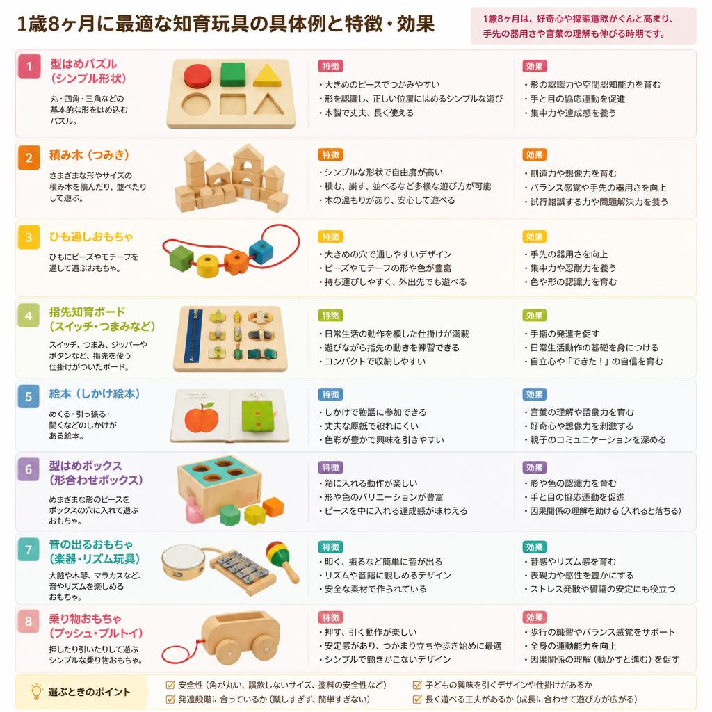4. おすすめの知育玩具一覧