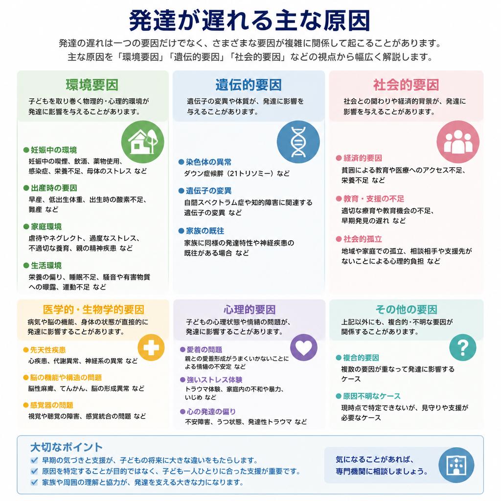 言葉の発達が遅れる理由