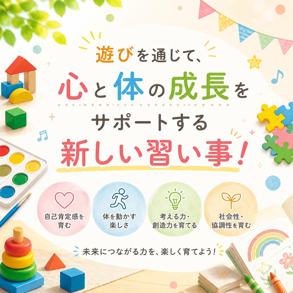 遊びを通じて、心と体の成長をサポートする新しい習い事！