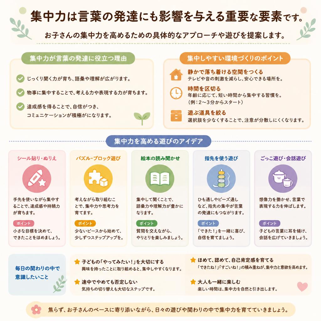 集中力を育むアプローチ